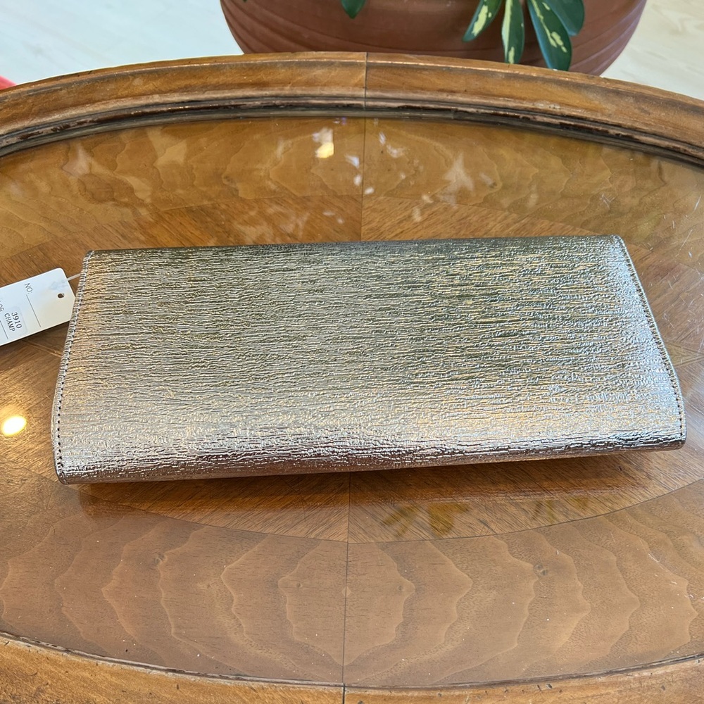 Unbranded Sparkly Copper Metallic Clutch View 3